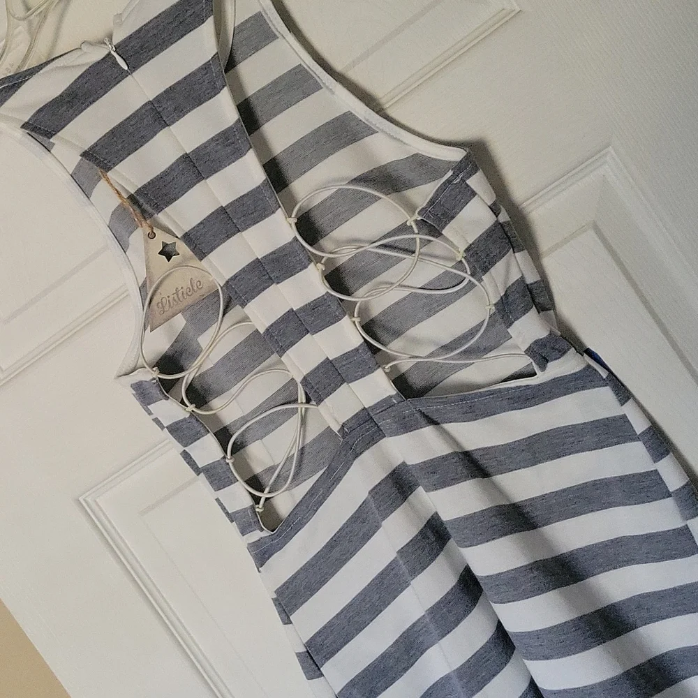 Listicle NWT.  S. cotton stretch.  Tank mini dress - Picture 4 of 10